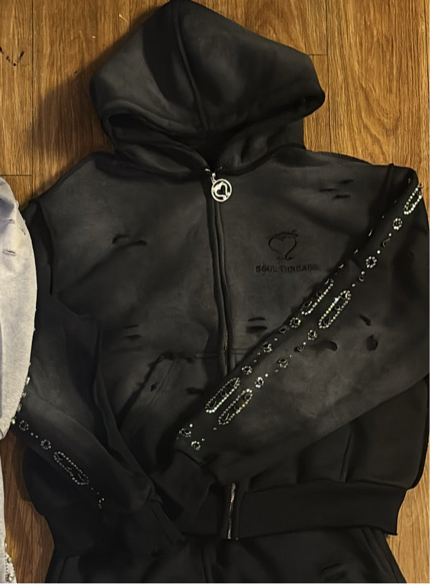 BLACK Soul Threads “DIAMOND IN A ROUGH” Sweatsuit