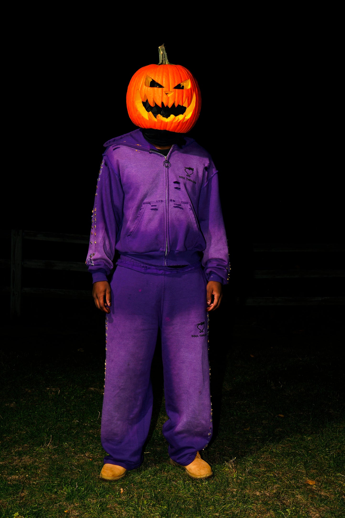 Purple SOULTHREADS “DIAMOND IN A ROUGH” Sweatsuit