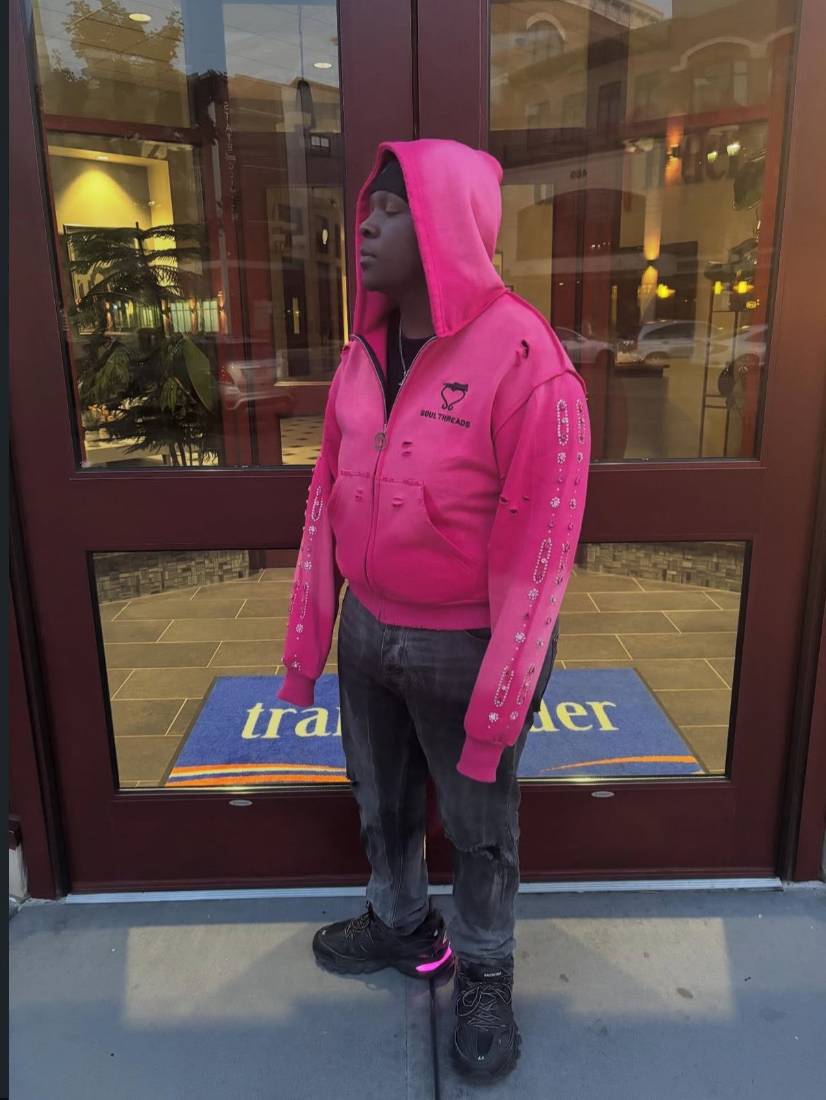 PINK Soul Threads “DIAMOND IN A ROUGH” Sweatsuit