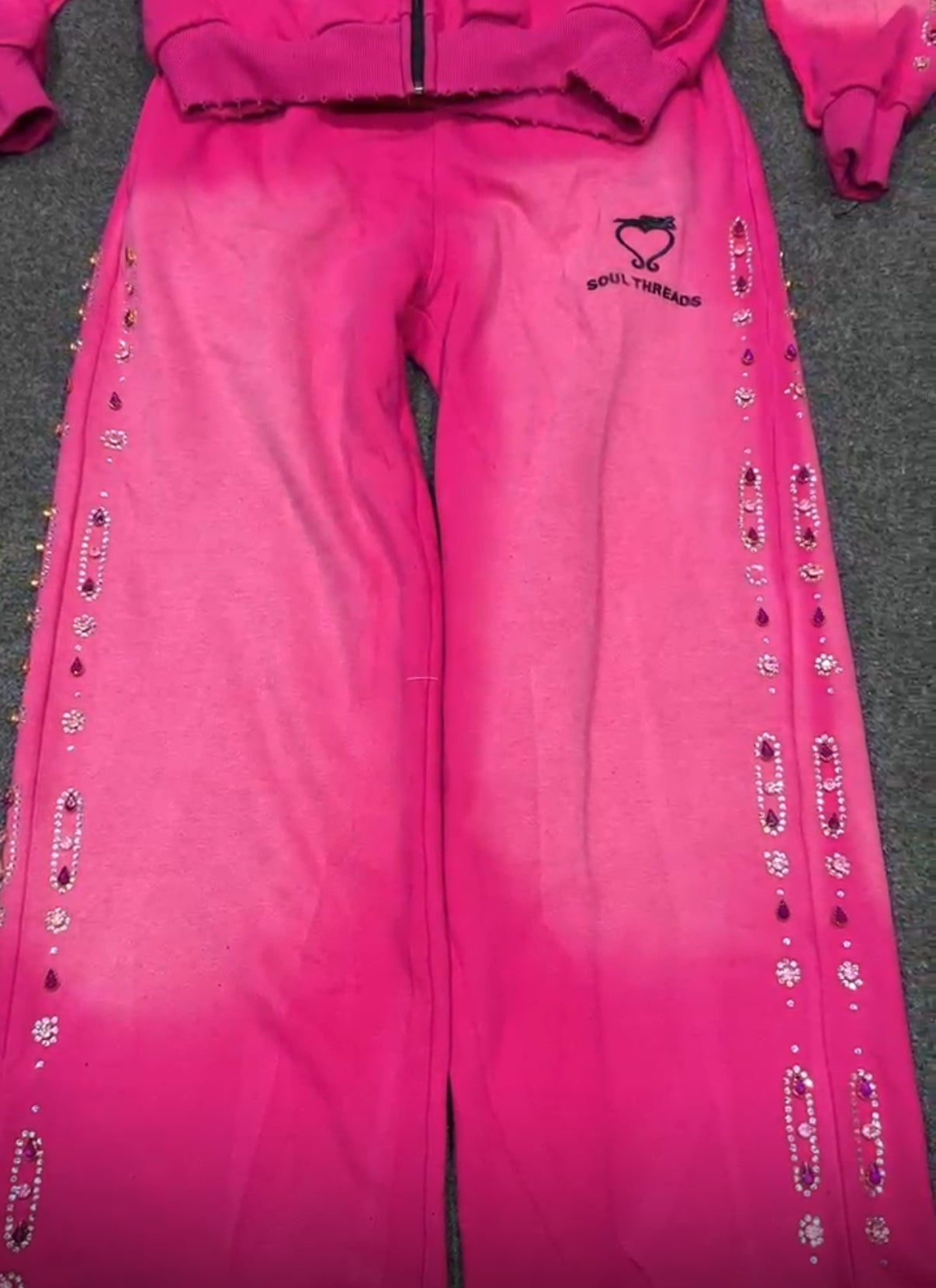 PINK Soul Threads “DIAMOND IN A ROUGH” Sweatsuit