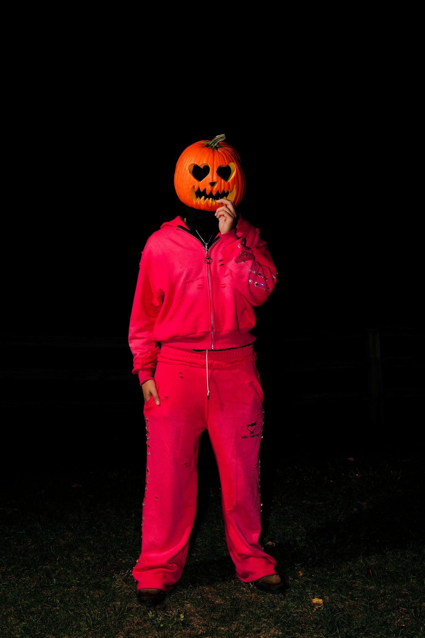 PINK Soul Threads “DIAMOND IN A ROUGH” Sweatsuit